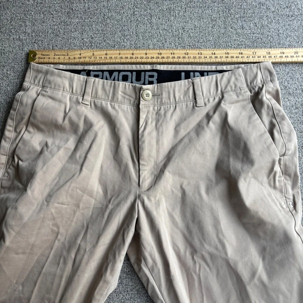 Under Armour Pants Mens 38x34 Chino Khaki Stretch Golf Workwear